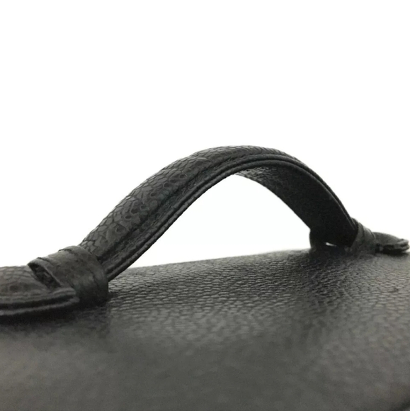 CHANEL CC Logo Grained Calfskin Cosmetics Vanity Hand Bag - Picture 6 of 12